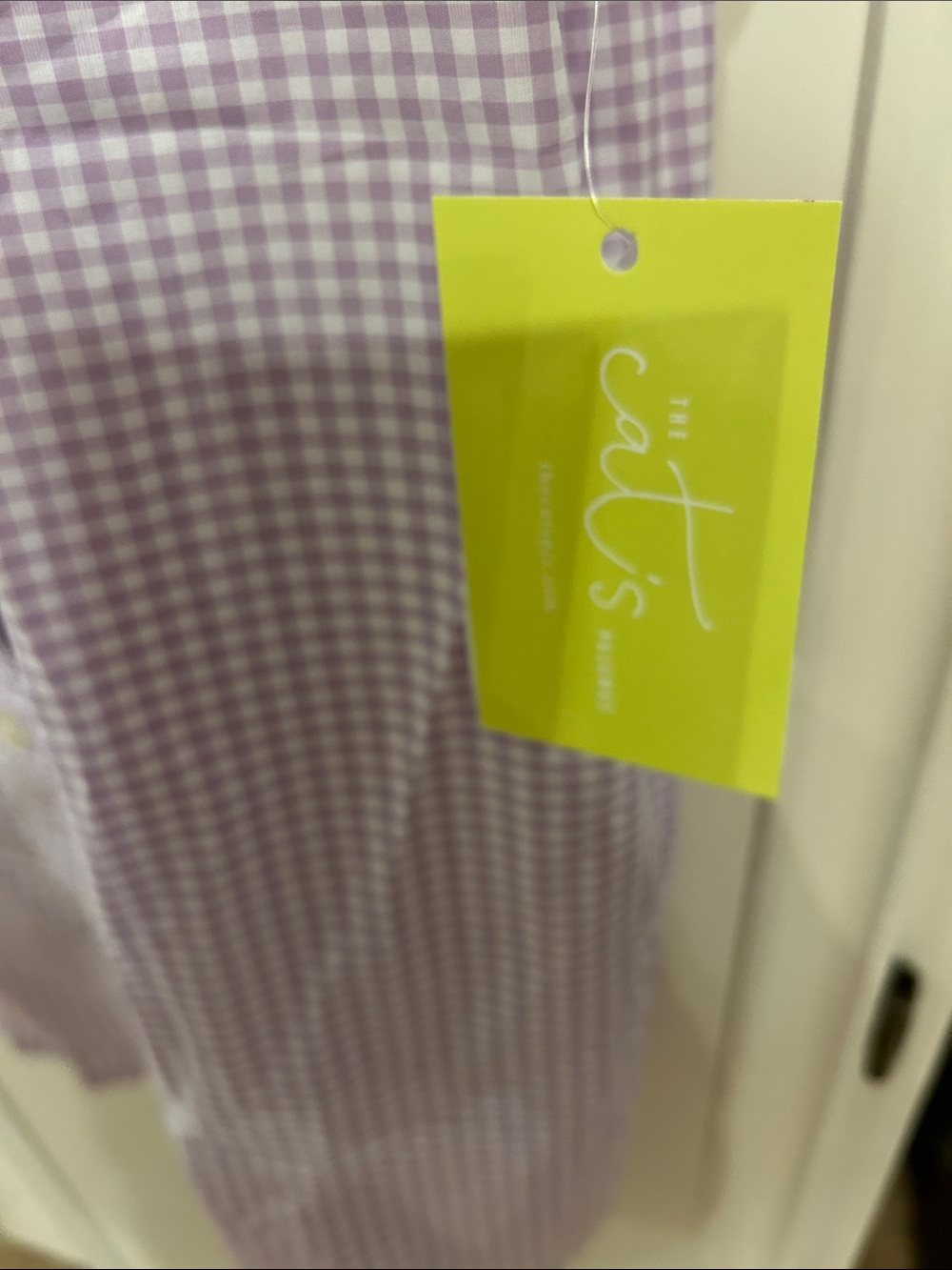 cit2 Lavender Gingham Short Pajama Set - Women's Sleepwear - Picture 4 of 9
